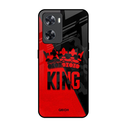 I Am A King OPPO A77s Glass Back Cover Online
