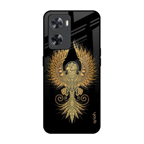 Mythical Phoenix Art OPPO A77s Glass Back Cover Online