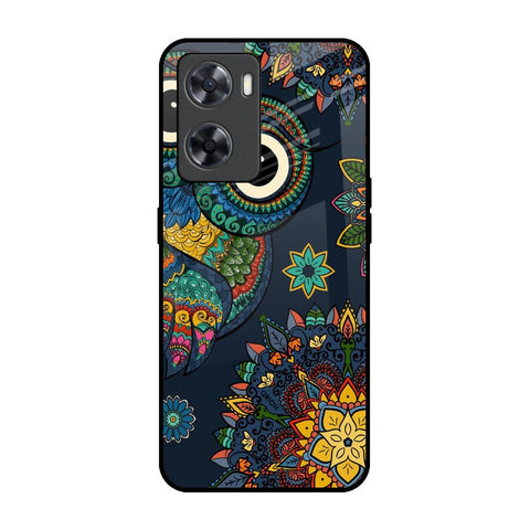 Owl Art OPPO A77s Glass Back Cover Online