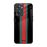 Vertical Stripes OPPO A77s Glass Back Cover Online