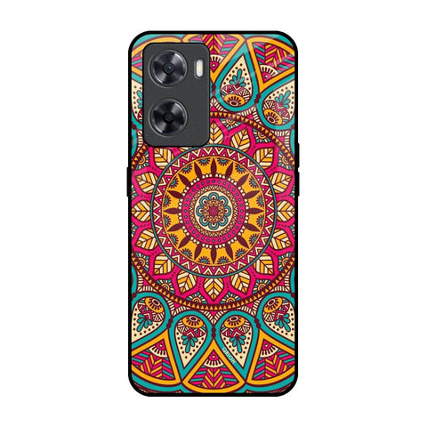 Elegant Mandala OPPO A77s Glass Back Cover Online