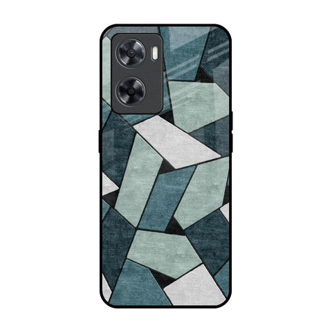 Abstact Tiles OPPO A77s Glass Back Cover Online