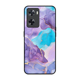 Alcohol ink Marble OPPO A77s Glass Back Cover Online