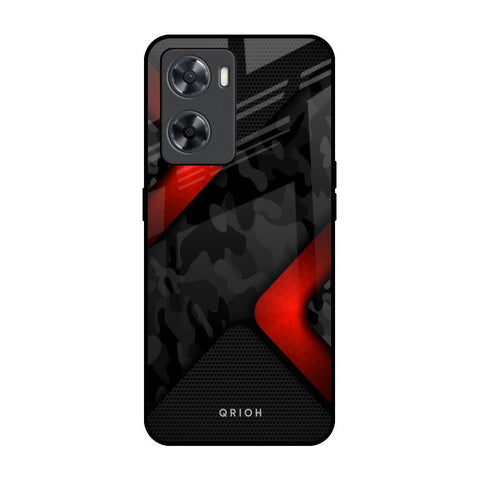 Modern Camo Abstract OPPO A77s Glass Back Cover Online