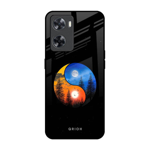 Yin Yang Balance OPPO A77s Glass Back Cover Online