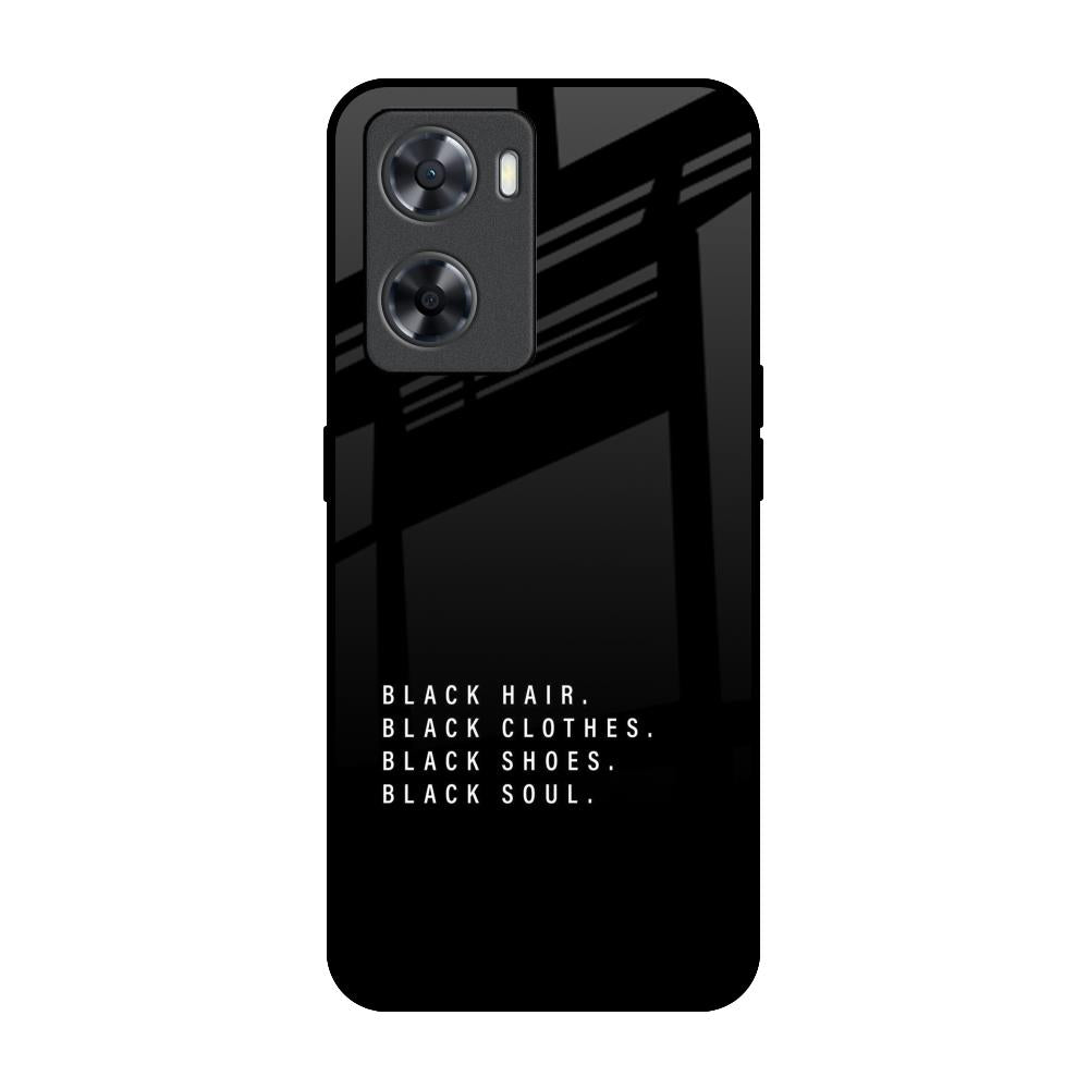 Black Soul OPPO A77s Glass Back Cover Online