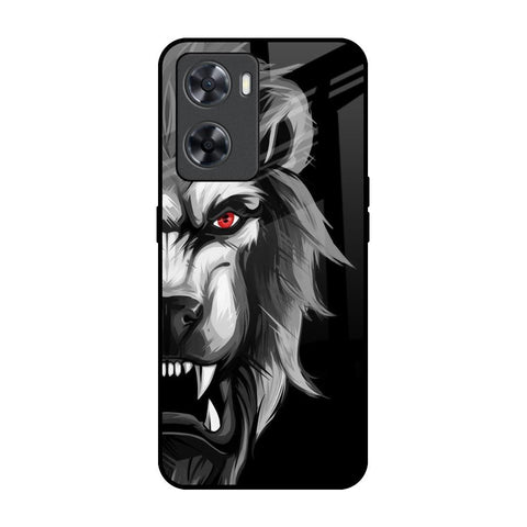 Wild Lion OPPO A77s Glass Back Cover Online