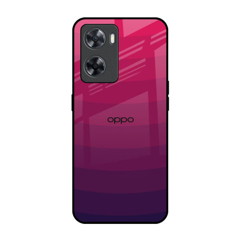 Wavy Pink Pattern OPPO A77s Glass Back Cover Online