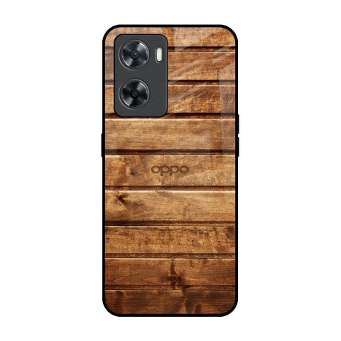 Wooden Planks OPPO A77s Glass Back Cover Online