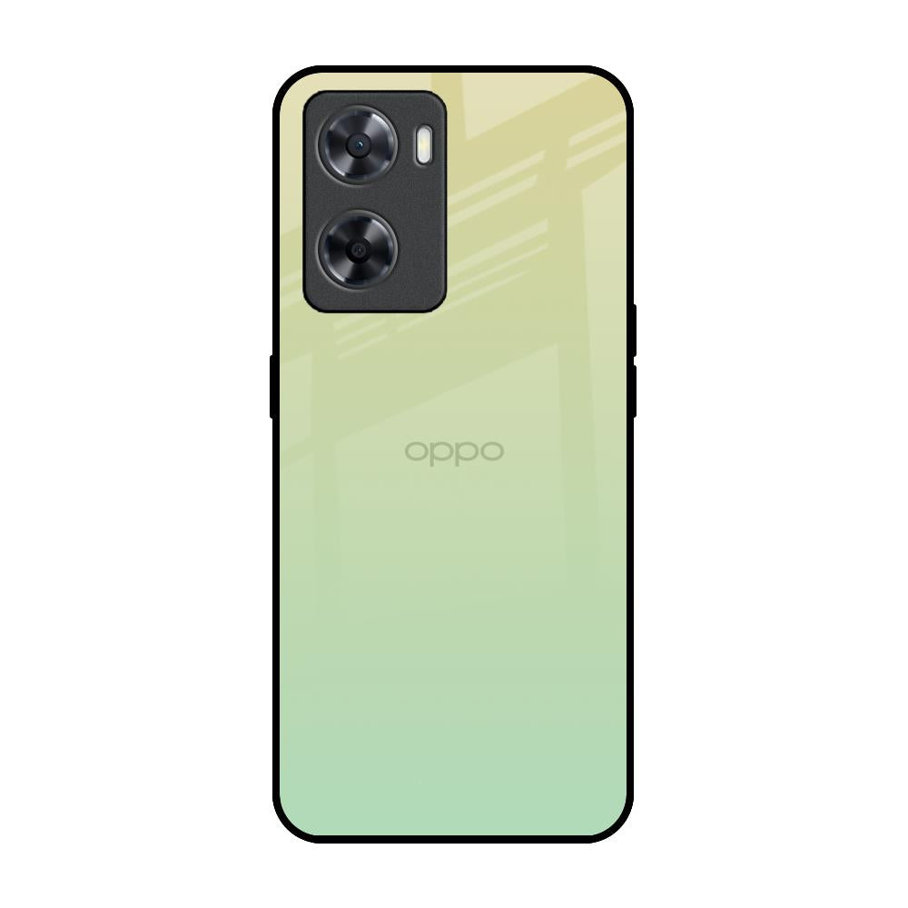Mint Green Gradient OPPO A77s Glass Back Cover Online