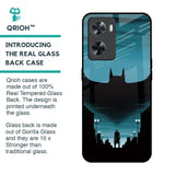 Cyan Bat Glass Case for OPPO A77s