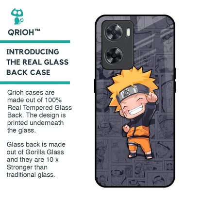Orange Chubby Glass Case for OPPO A77s