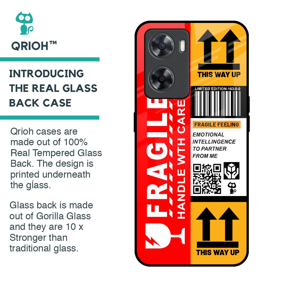 Handle With Care Glass Case for OPPO A77s