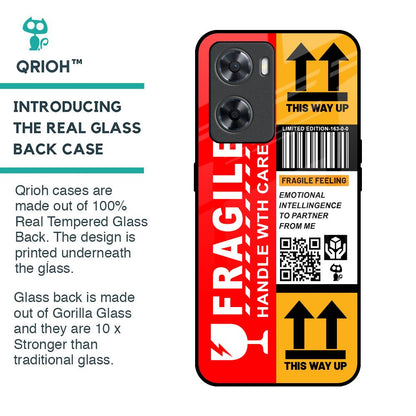 Handle With Care Glass Case for OPPO A77s