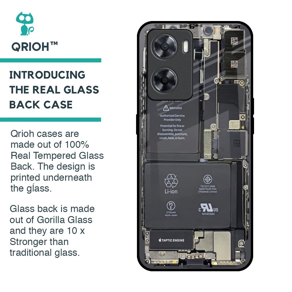Skeleton Inside Glass Case for OPPO A77s