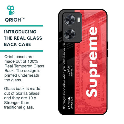Supreme Ticket Glass Case for OPPO A77s