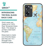 Travel Map Glass Case for OPPO A77s