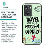 Travel Stamps Glass Case for OPPO A77s