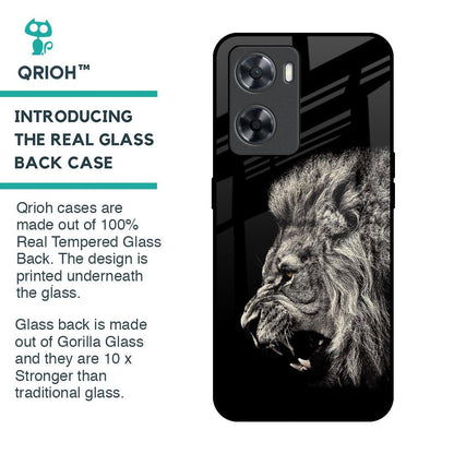 Brave Lion Glass Case for OPPO A77s