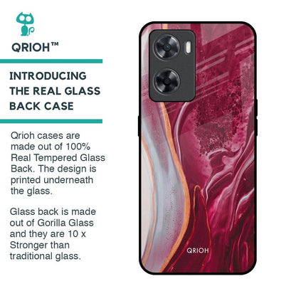 Crimson Ruby Glass Case for OPPO A77s