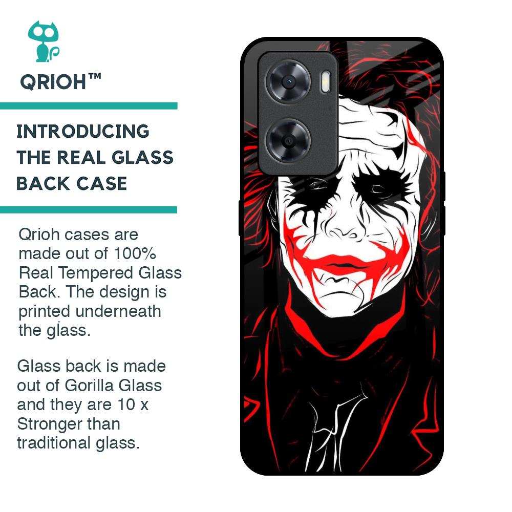 Life In Dark Glass Case For OPPO A77s