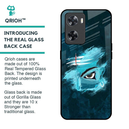 Power Of Trinetra Glass Case For OPPO A77s