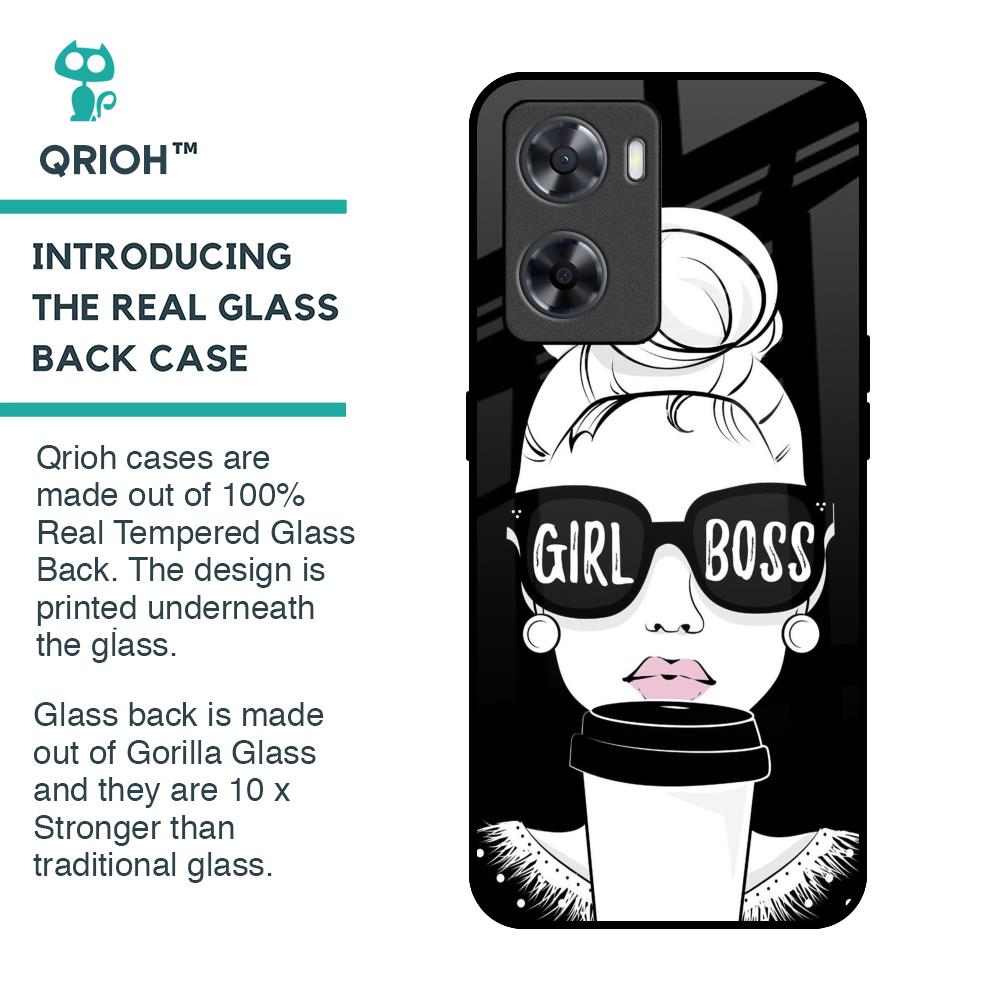 Girl Boss Glass Case For OPPO A77s