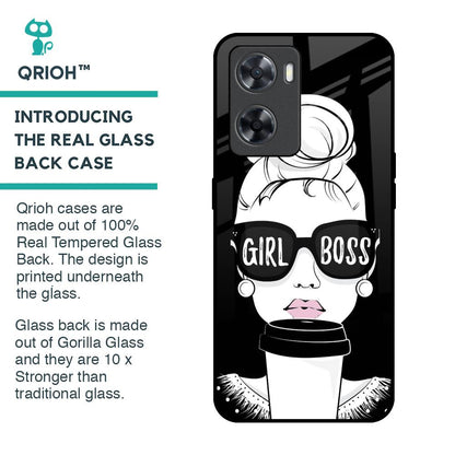 Girl Boss Glass Case For OPPO A77s