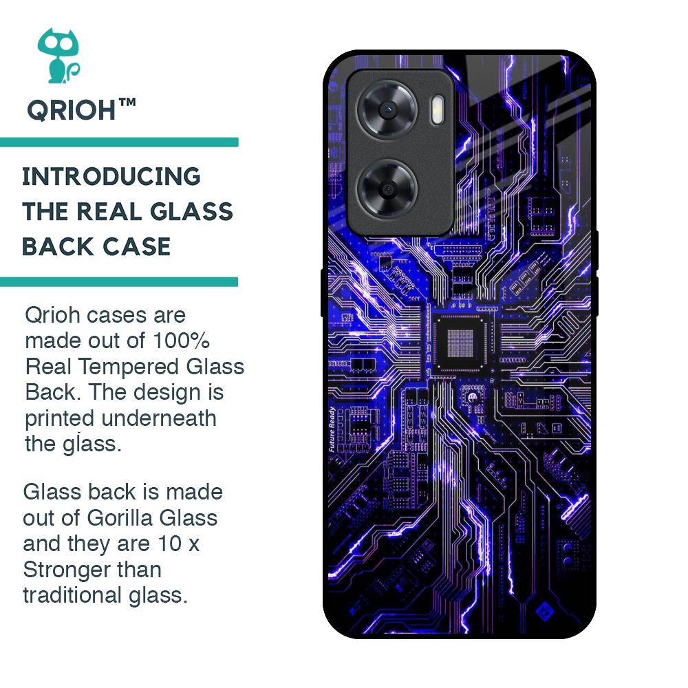 Techno Color Pattern Glass Case For OPPO A77s