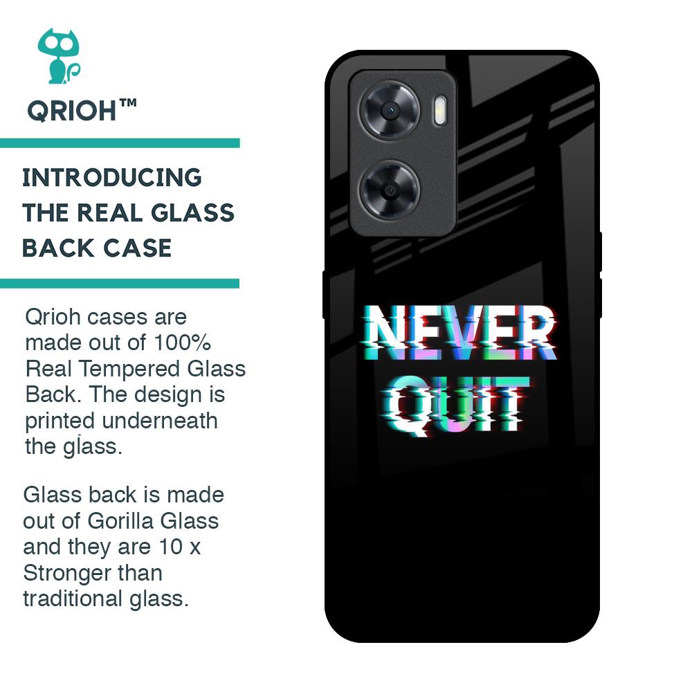 Never Quit Glass Case For OPPO A77s