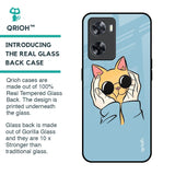 Adorable Cute Kitty Glass Case For OPPO A77s