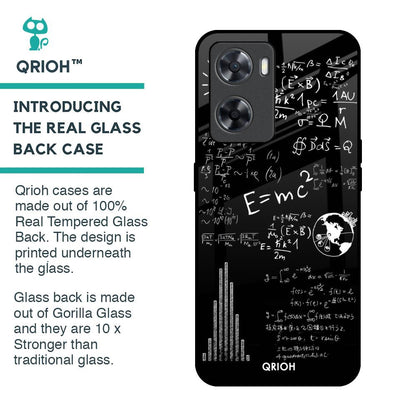 Funny Math Glass Case for OPPO A77s