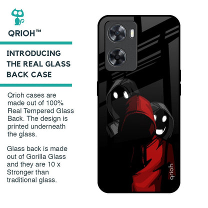 Shadow Character Glass Case for OPPO A77s
