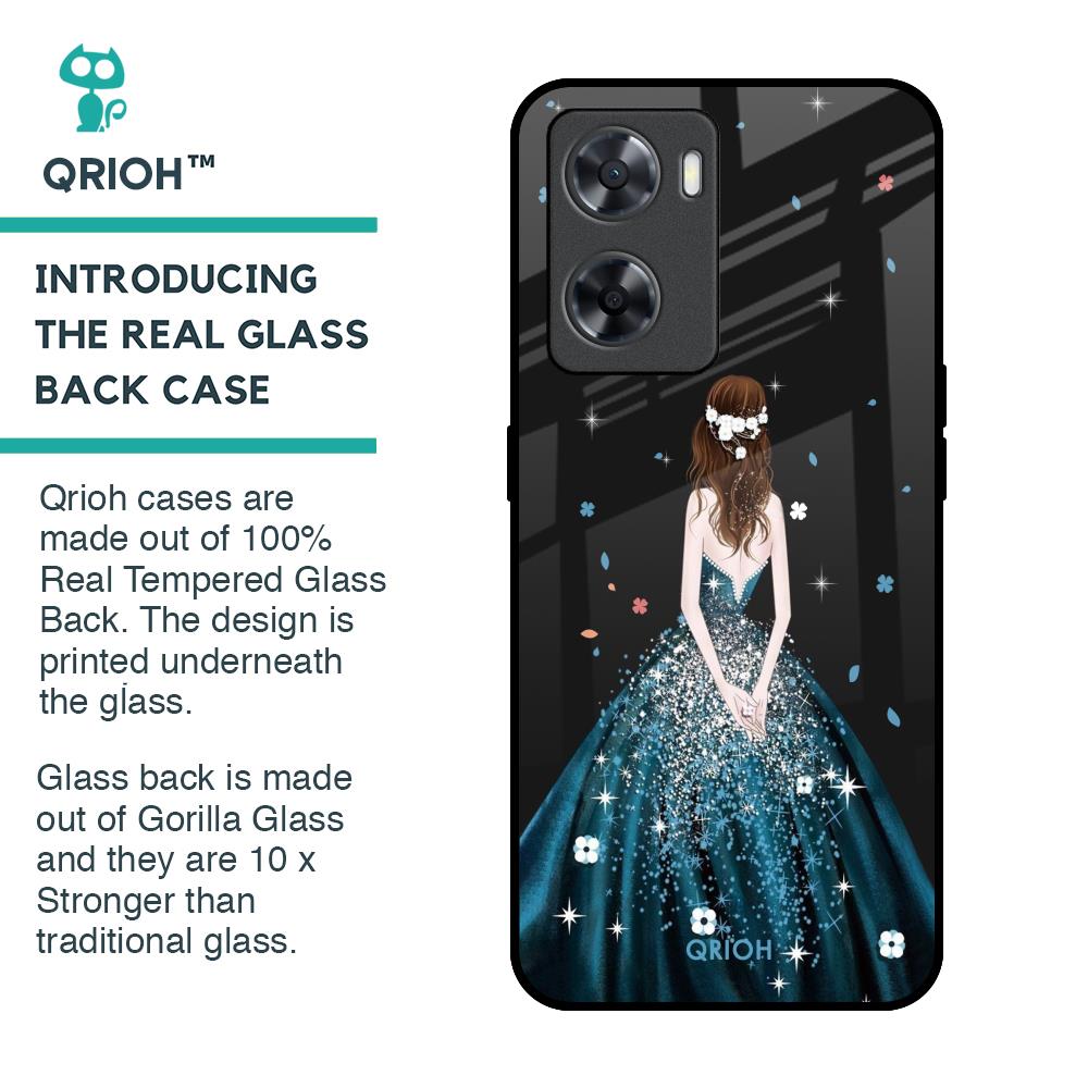Queen Of Fashion Glass Case for OPPO A77s
