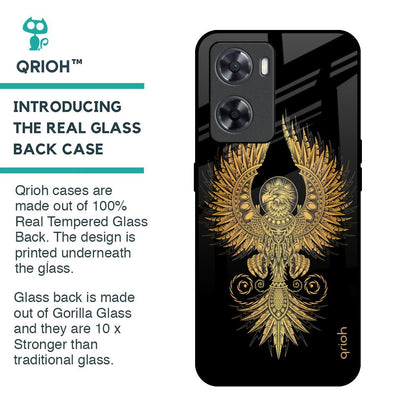 Mythical Phoenix Art Glass Case for OPPO A77s