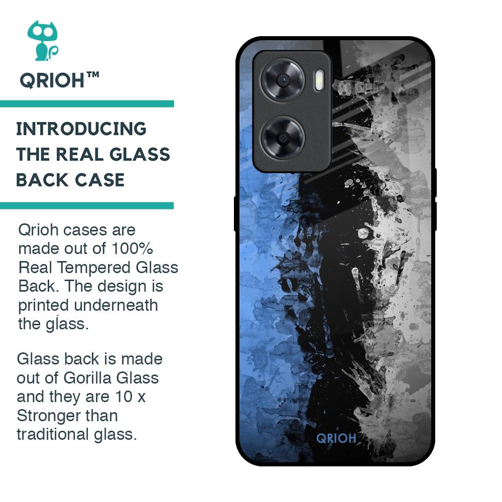 Dark Grunge Glass Case for OPPO A77s