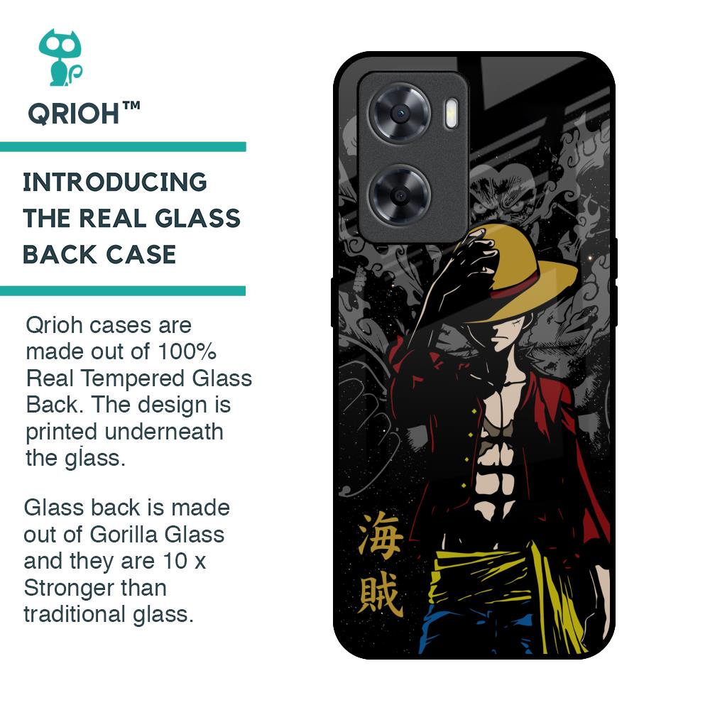 Dark Luffy Glass Case for OPPO A77s