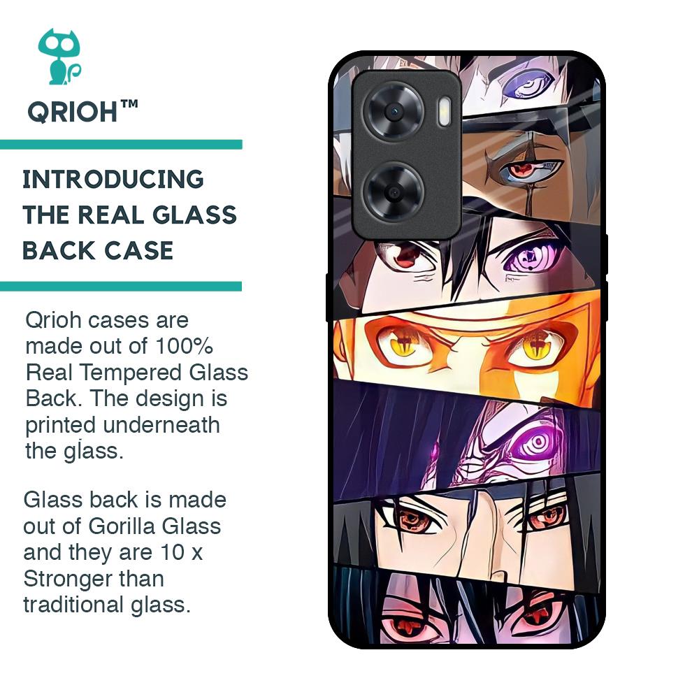 Anime Eyes Glass Case for OPPO A77s