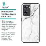 Modern White Marble Glass Case for OPPO A77s