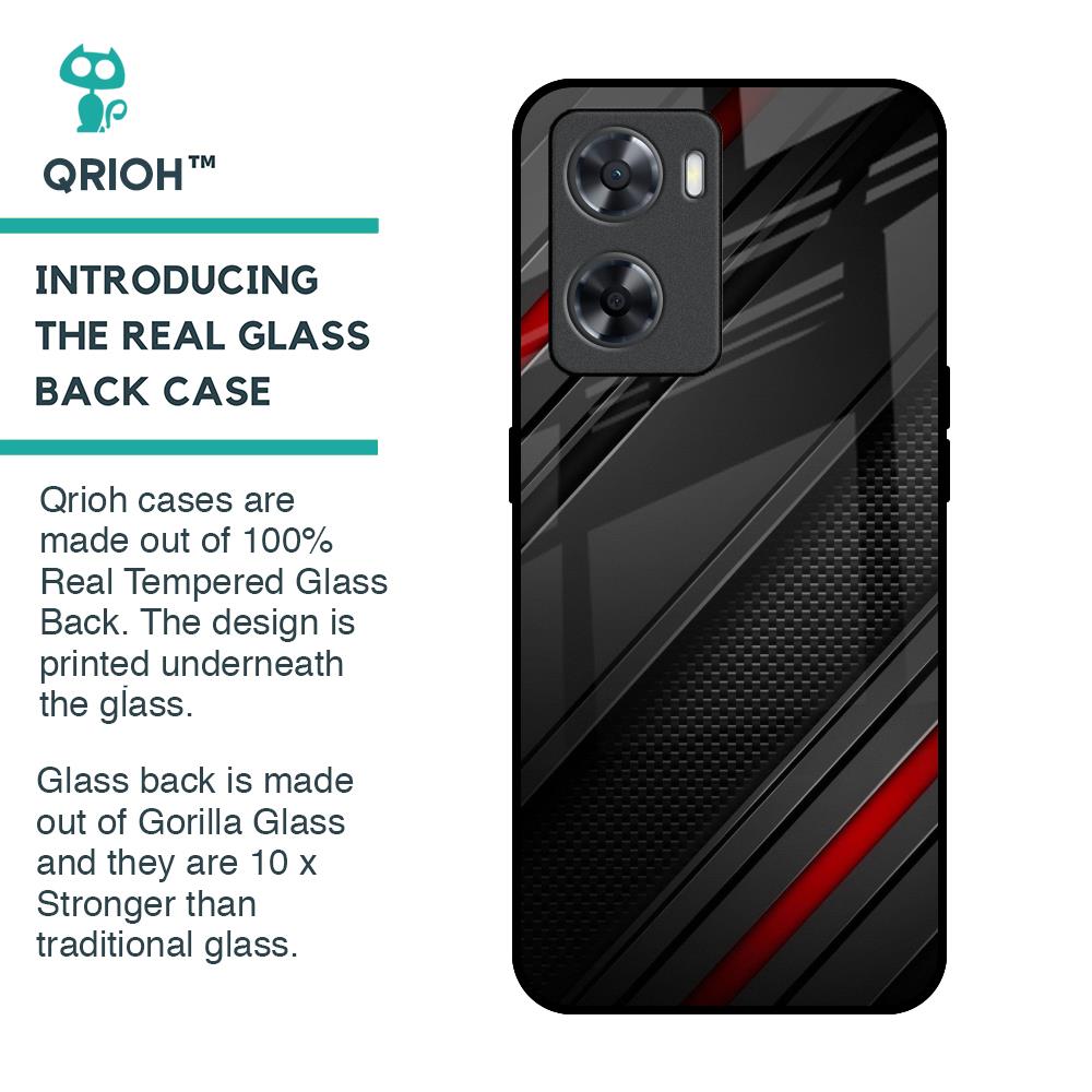 Modern Abstract Glass Case for OPPO A77s