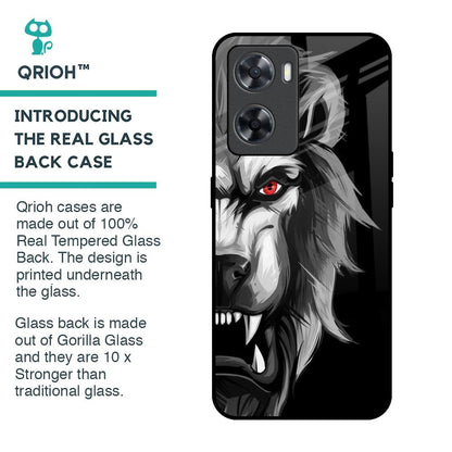 Wild Lion Glass Case for OPPO A77s