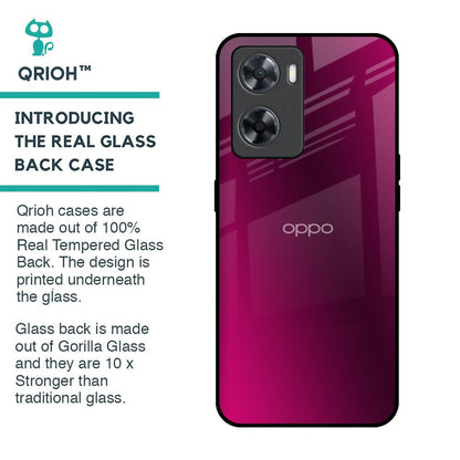 Pink Burst Glass Case for OPPO A77s