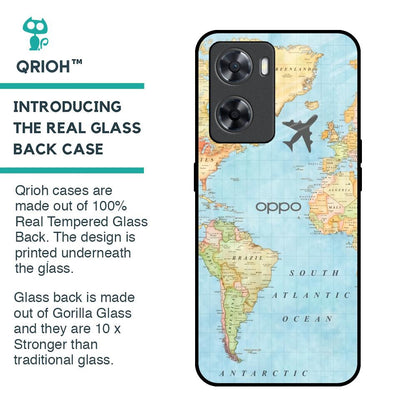 Fly Around The World Glass Case for OPPO A77s