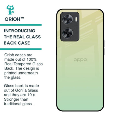 Mint Green Gradient Glass Case for OPPO A77s