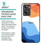 Wavy Color Pattern Glass Case for OPPO A77s