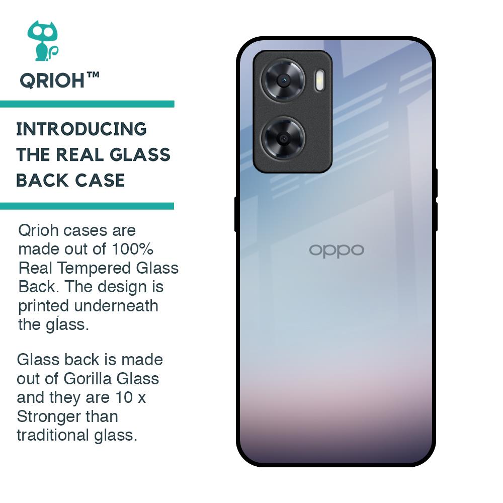 Light Sky Texture Glass Case for OPPO A77s