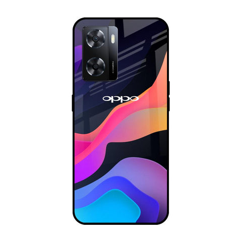 Colorful Fluid OPPO A77s Glass Cases & Covers Online