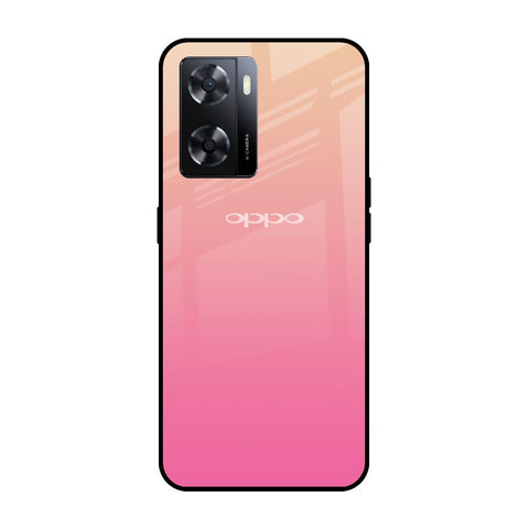 Pastel Pink Gradient OPPO A77s Glass Cases & Covers Online