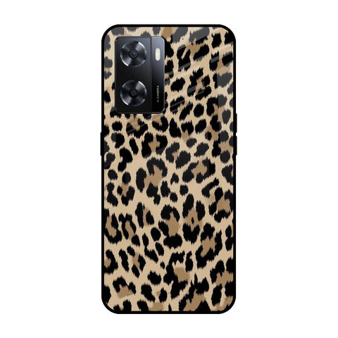 Leopard Seamless OPPO A77s Glass Cases & Covers Online