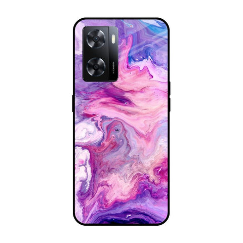 Cosmic Galaxy OPPO A77s Glass Cases & Covers Online